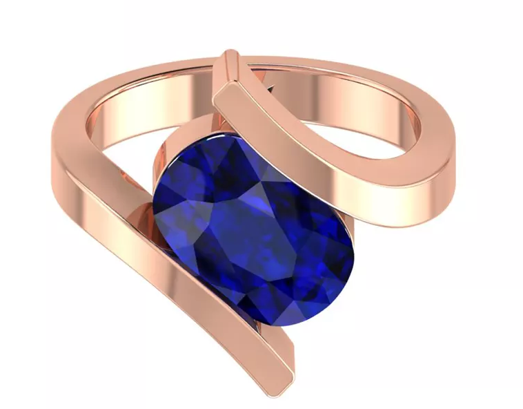 Trendy Design 18K Gold Diamond Ring  - JN030609-R101G