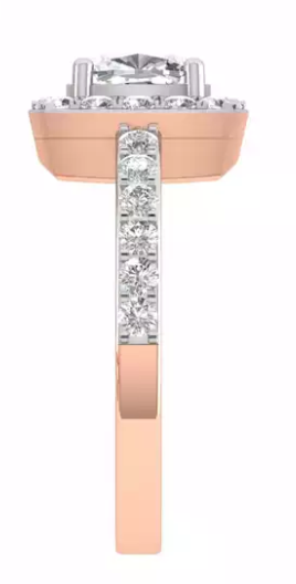 18K Gold Custom Design Hot Selling Unique Diamond Solitaire Ring Diamond Wedding Ring