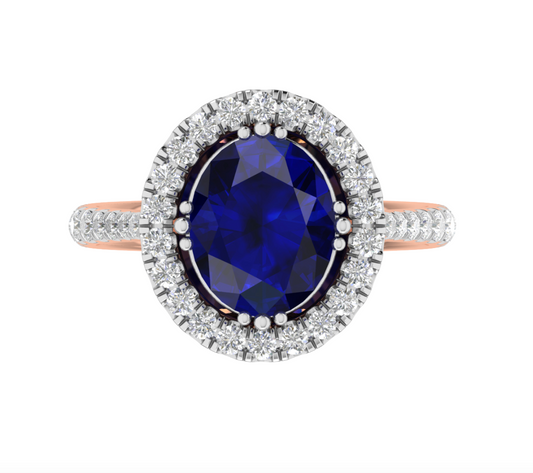 Luxury Design 18K Gold Diamond Ring  - JN030609-R101F