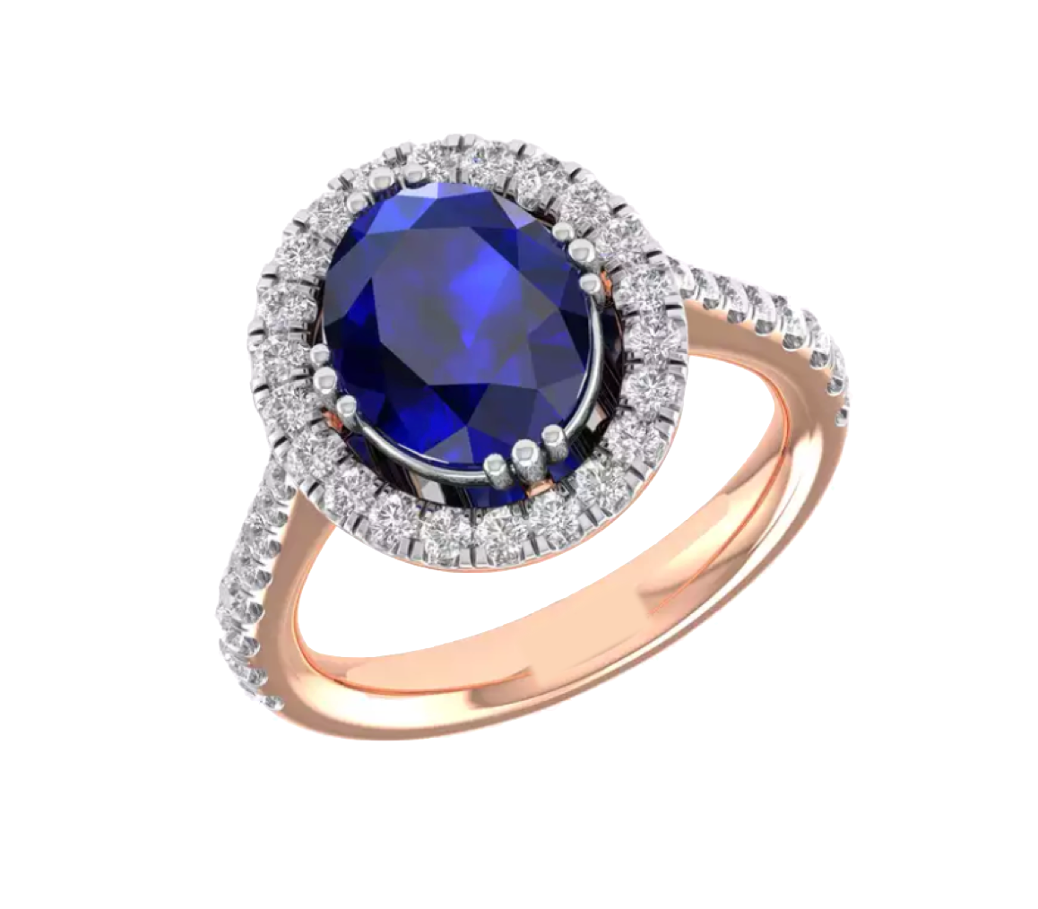Luxury Design 18K Gold Diamond Ring  - JN030609-R101F