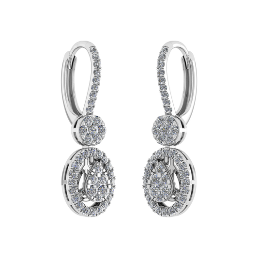 Minimal Design Natural Diamond Earring -JN030609-ER11