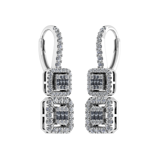 Classy Design Diamond  Earrings -JN030609-ER12