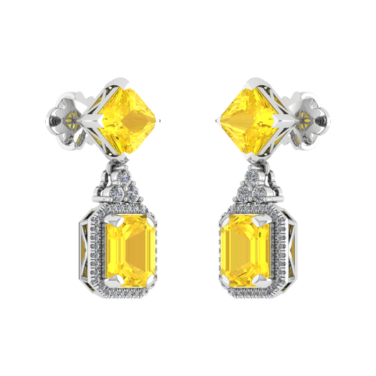 Elegant Design Diamond Gold Earrings - JN030609-ER70