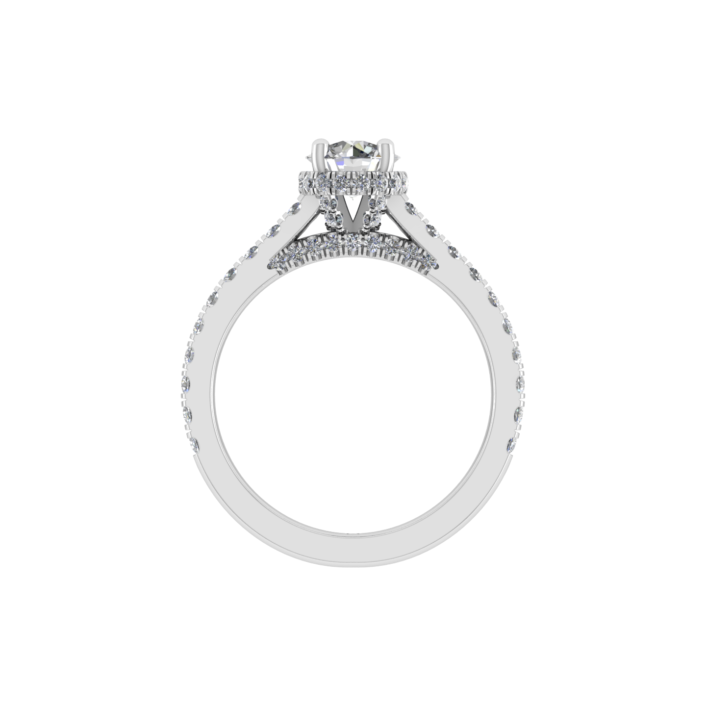 Beautiful 18K Gold Diamond Engagement Ring - JN030609-R158