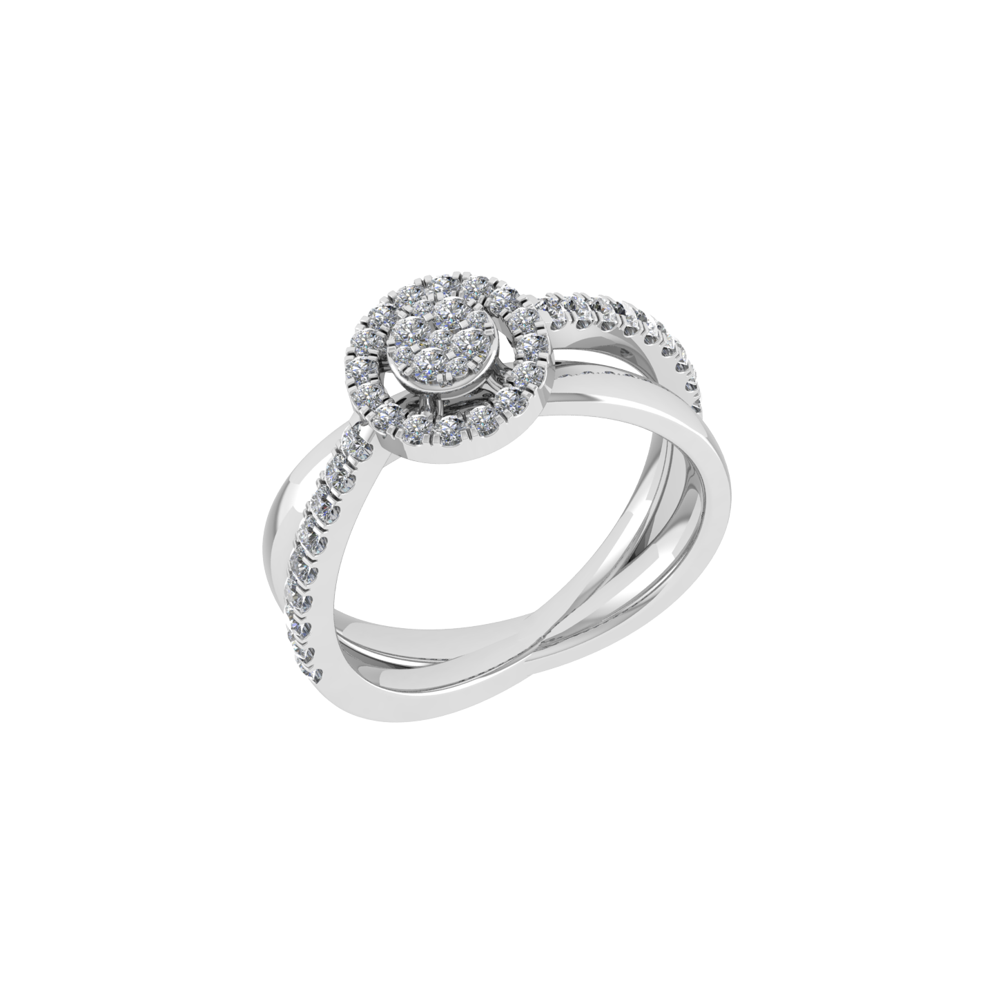 18K Gold Diamond Ring - JN030609-R159