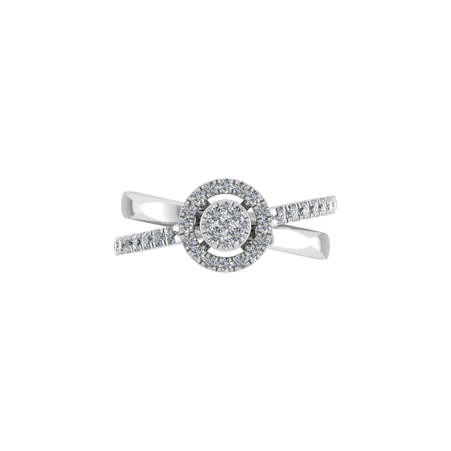 18K Gold Diamond Ring - JN030609-R159