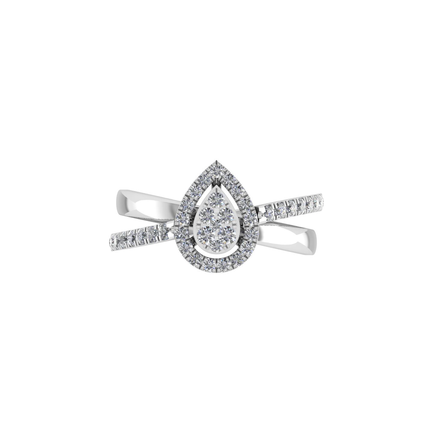 Trendy 18K Gold Diamond Ring - JN030609-R160