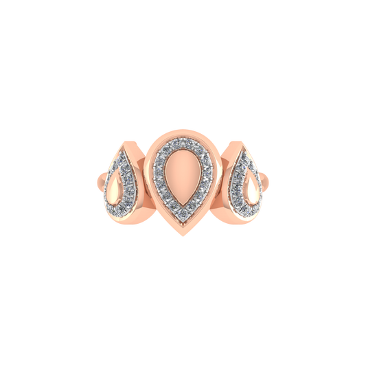 18K Gold Diamond Ring  - JN030609-R168
