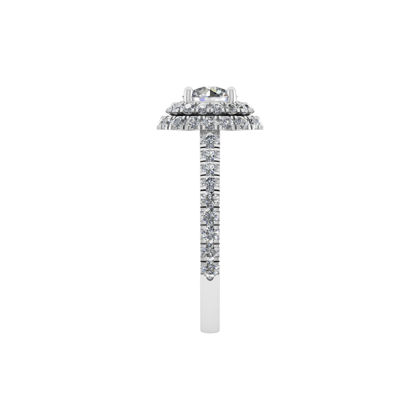 Elegant Design Diamond Stud 18K Gold Ring  -  JN030609-R190