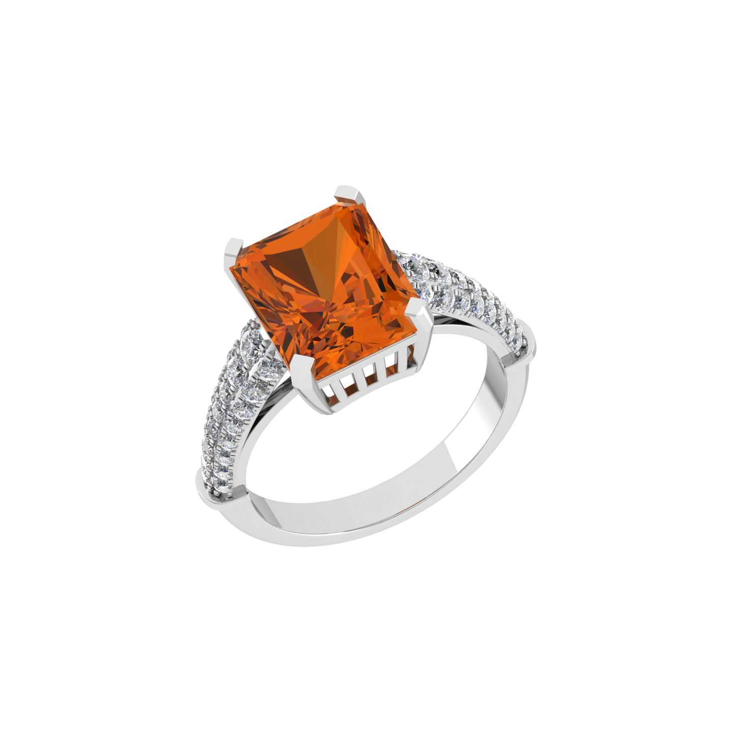 Rich Elegant 18K Gold Diamond Ring  -  JN030609-R174