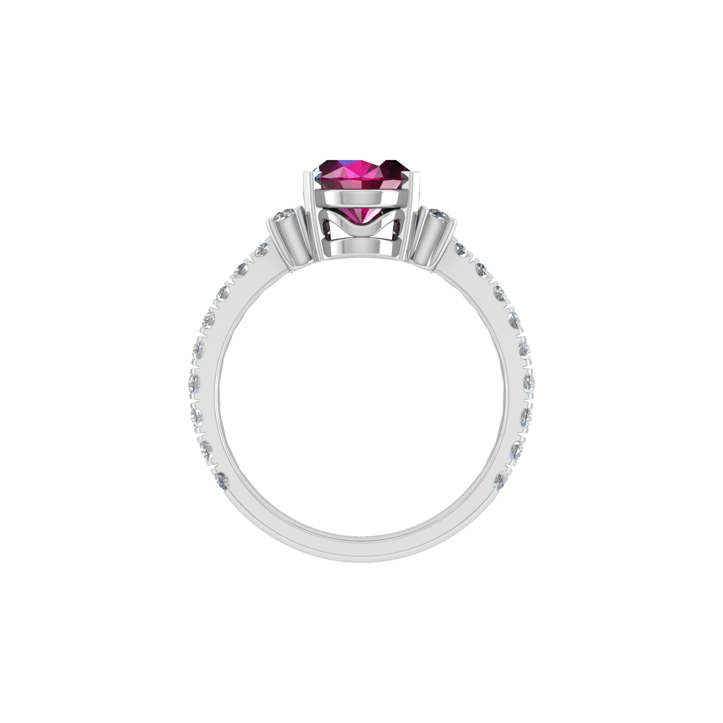 Elegant 18K Gold Diamond Ring - JN030609-R180