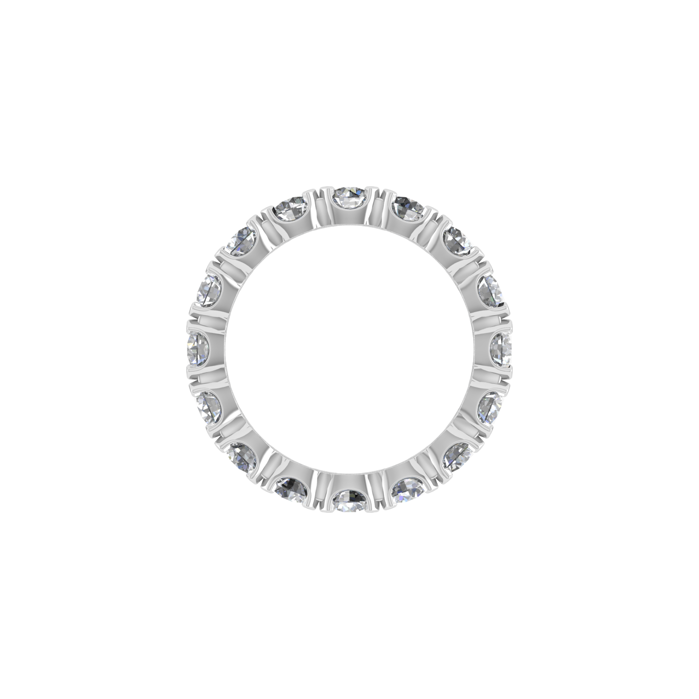 Beautiful Sophisticated Design 18K White Gold Diamond Ring - JN030609-R193