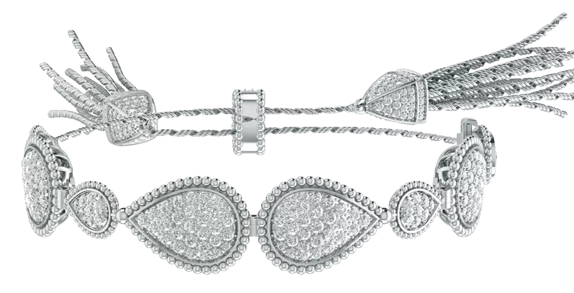 Luxury 18K Gold Diamond Bracelet - JN030609-BR63