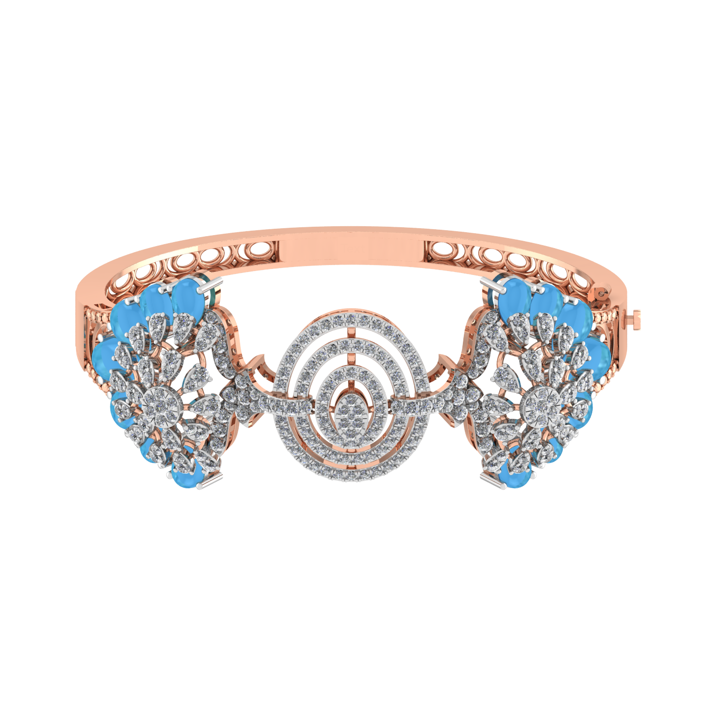 Luxury Elegant Design 18k Gold  Diamond  Bracelet -JN030609-BR9