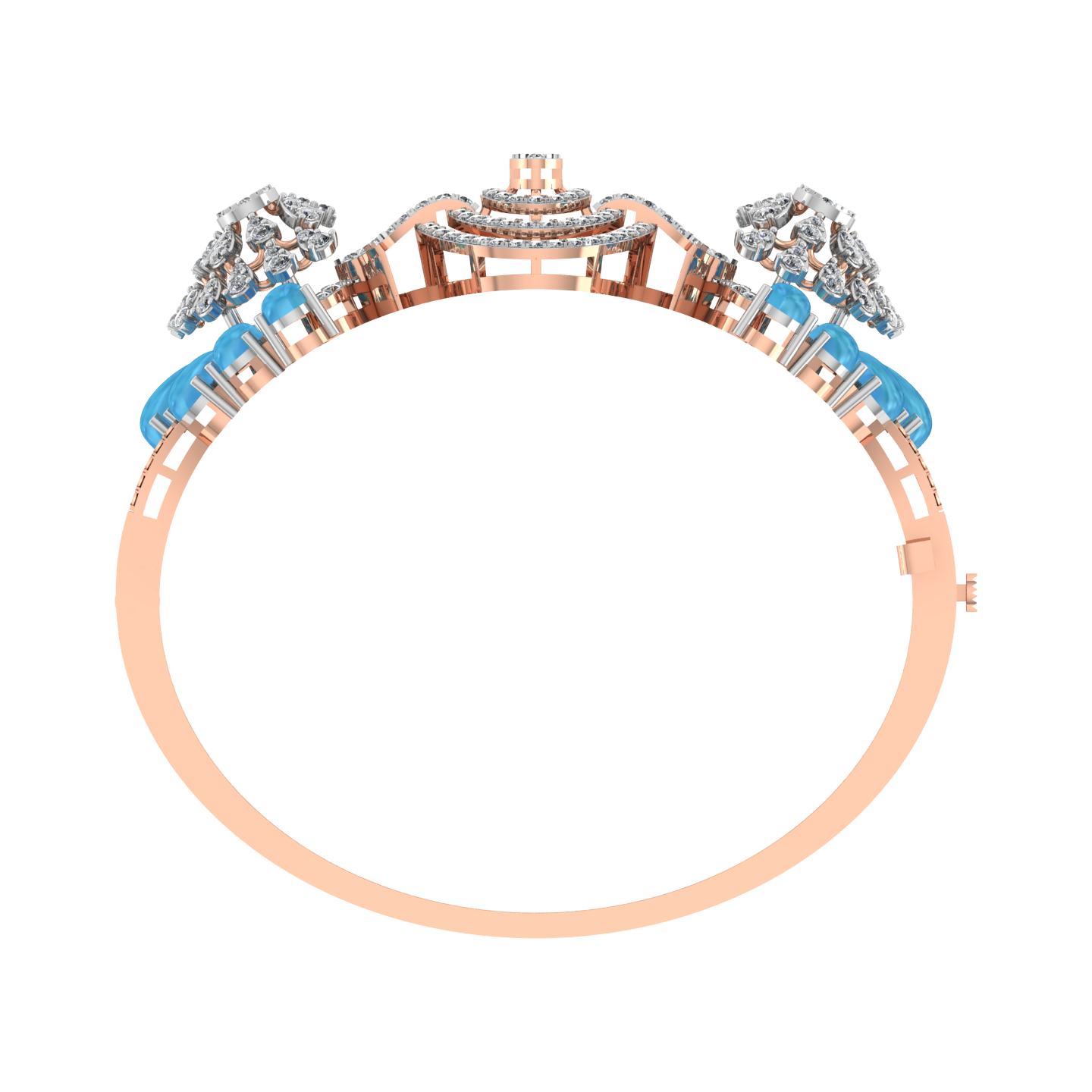 Luxury Elegant Design 18k Gold Diamond Bracelet -JN030609-BR9