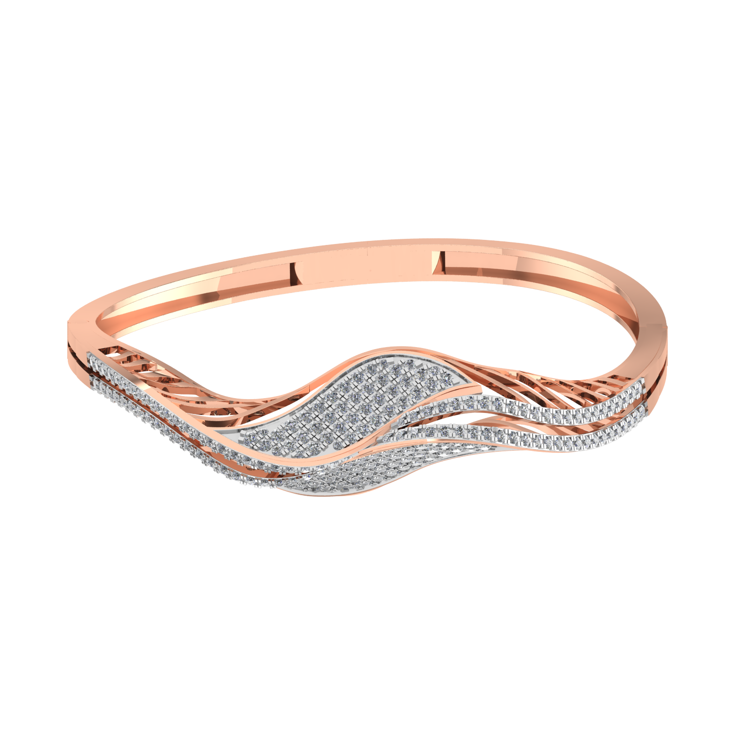 Luxury 18k Gold Diamond Bracelet - JN030609-BR10