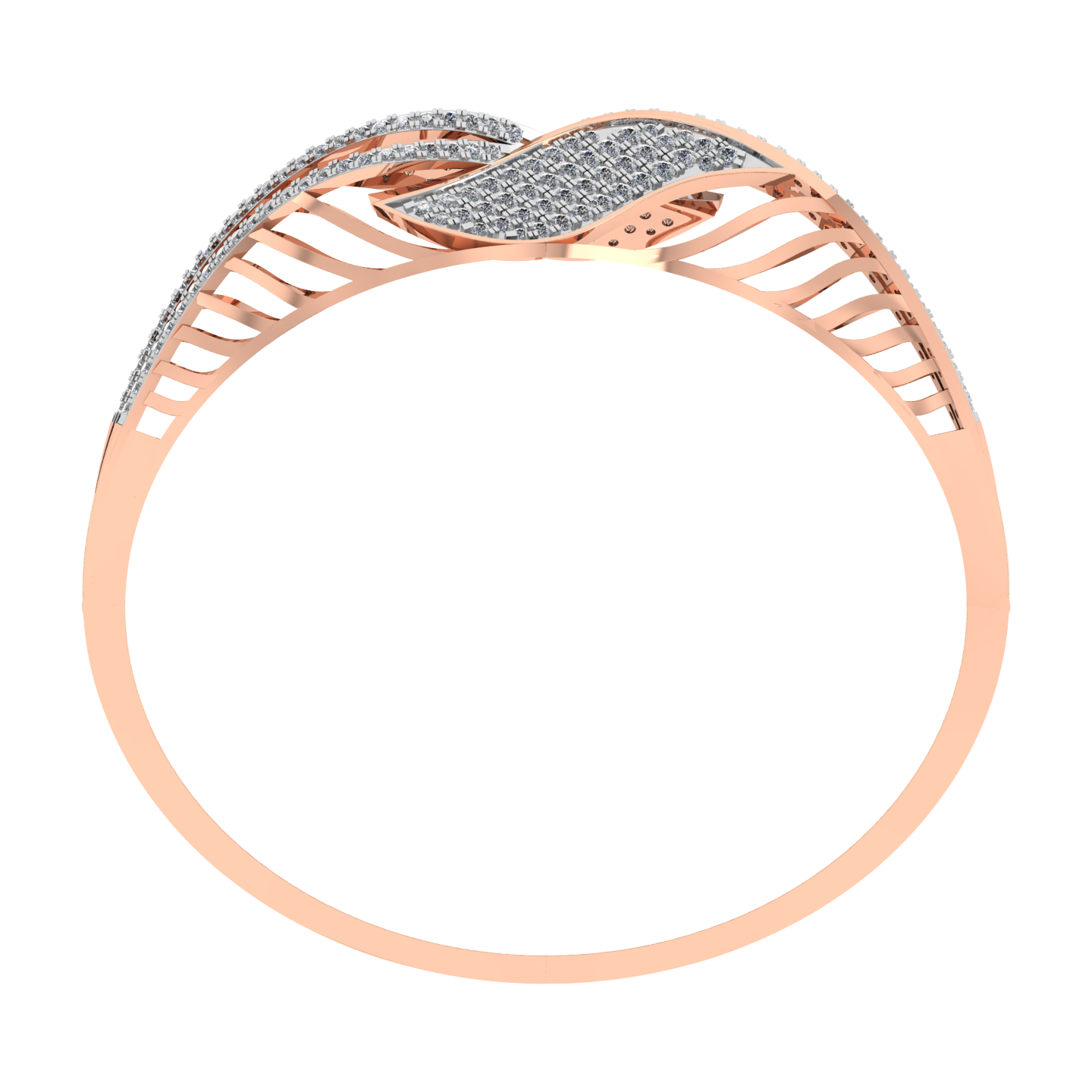 Luxury 18k Gold Diamond Bracelet - JN030609-BR10