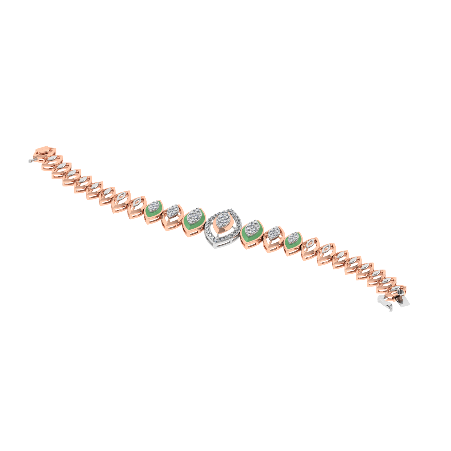 Elegant 18k Gold Diamond Bracelet - JN030609-BR11