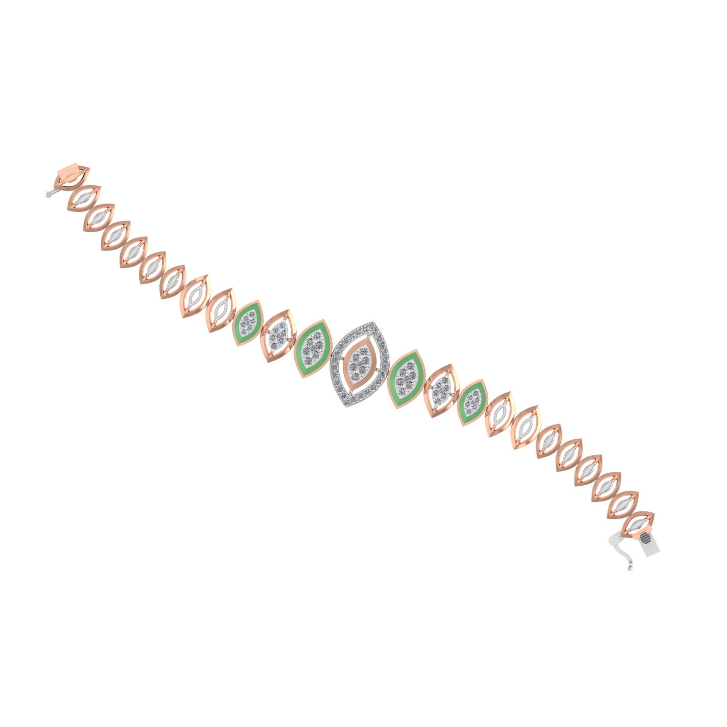 Elegant 18k Gold Diamond Bracelet - JN030609-BR11