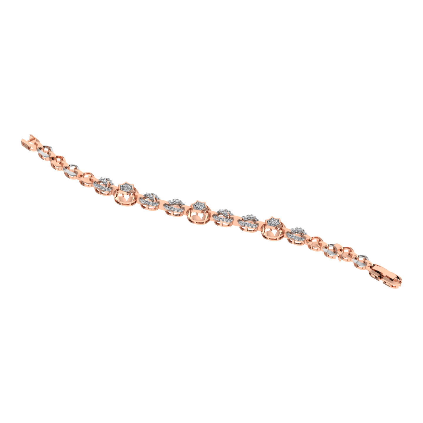 Luxury 18k Gold Diamond Bracelet - JN030609-BR15