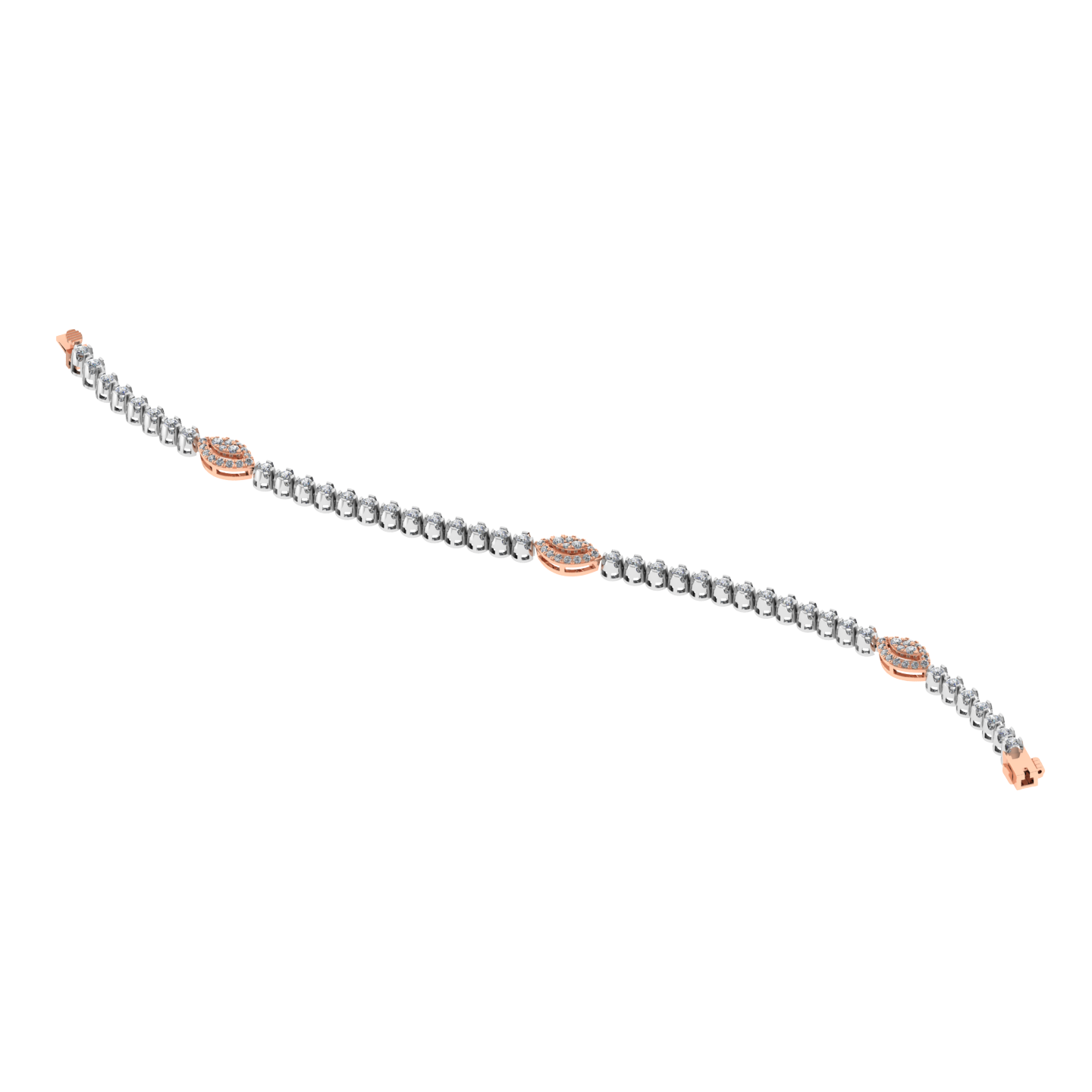 Luxury 18k Gold Diamond Bracelet - JN030609-BR23