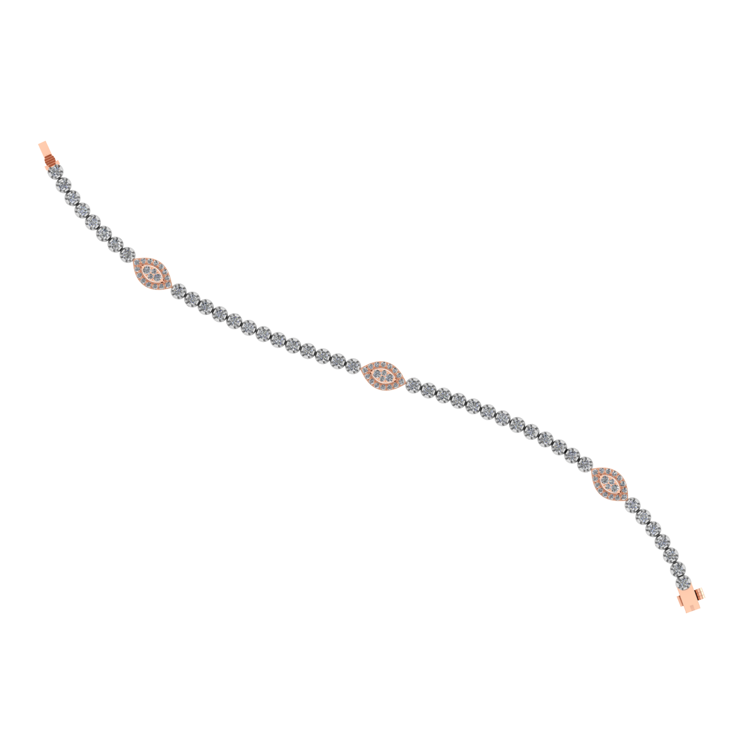 Luxury 18k Gold Diamond Bracelet - JN030609-BR23