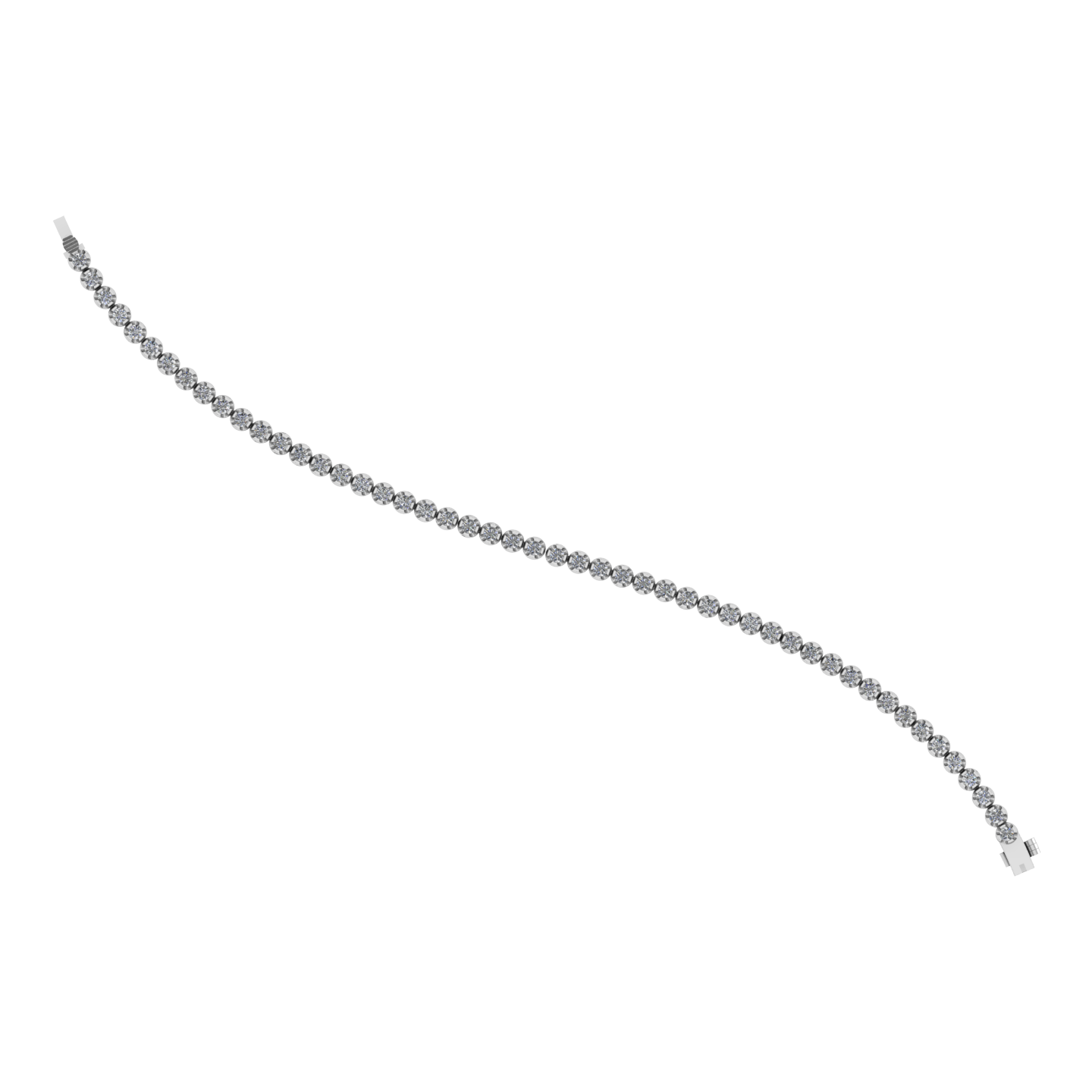 Sophisticated Design 18k Gold Diamond Bracelet - JN030609-BR24