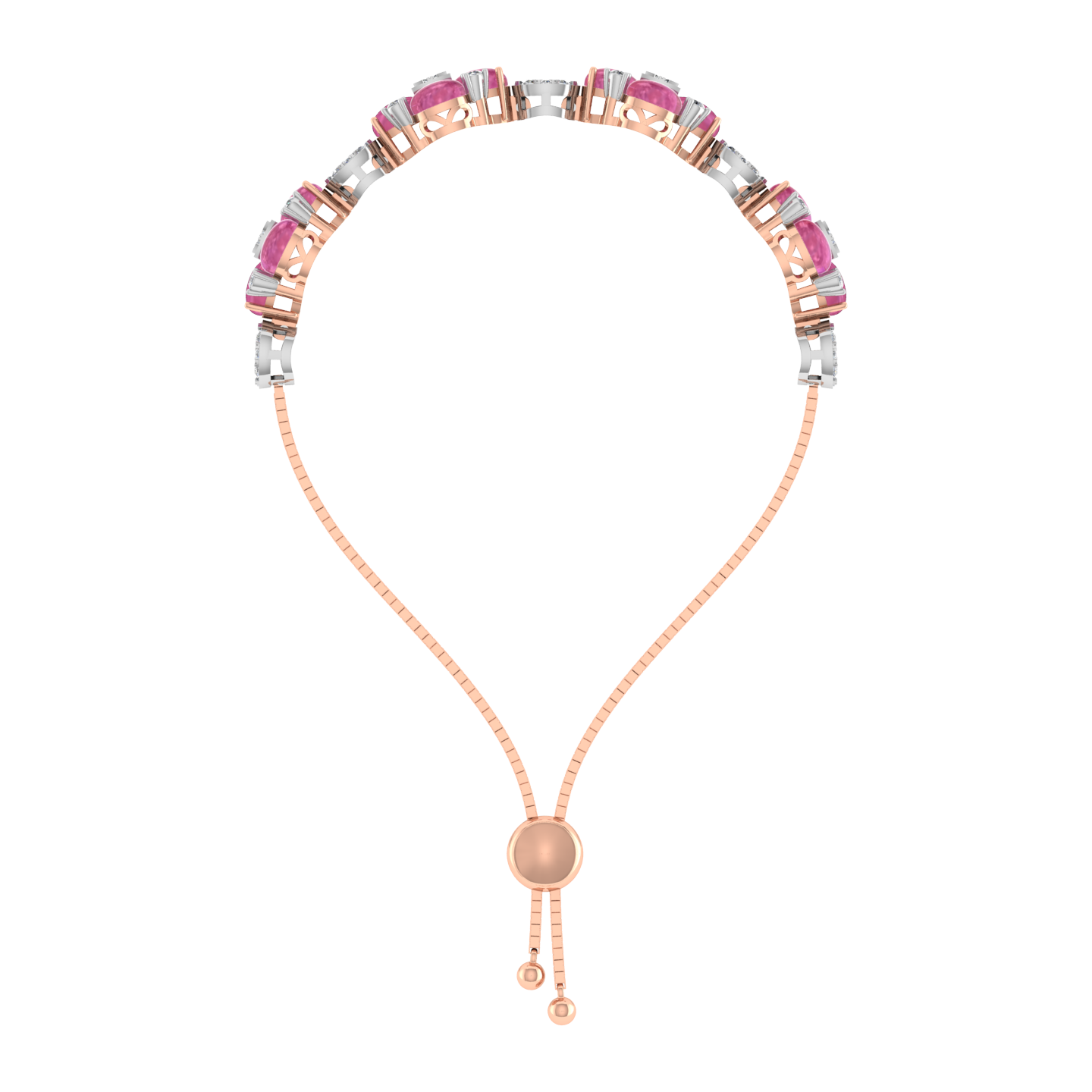 Luxury 18k Gold Diamond Bracelet - JN030609-BR40