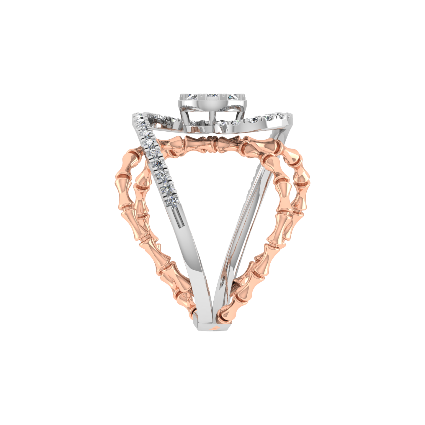 Beautiful 18K Gold Diamond Ring - JN030609-R14