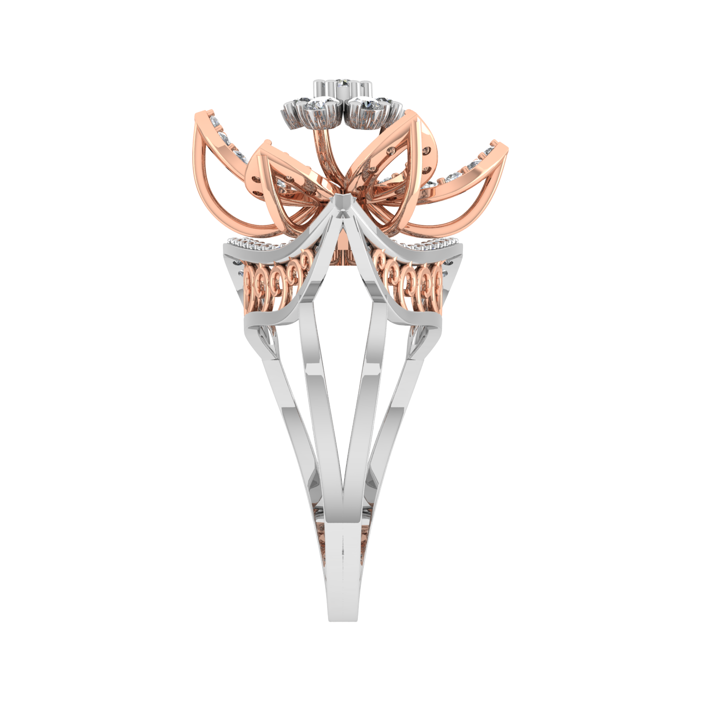 Elegant Beautiful 18K Gold Diamond Ring - JN030609-R15