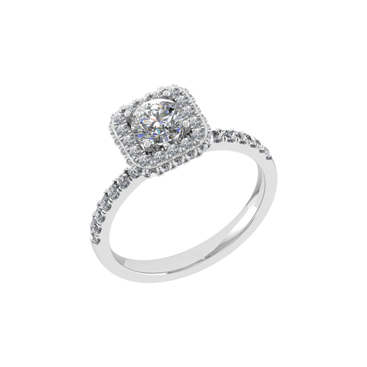 Elegant Design 18K Gold Diamond Ring  -  JN030609-R133