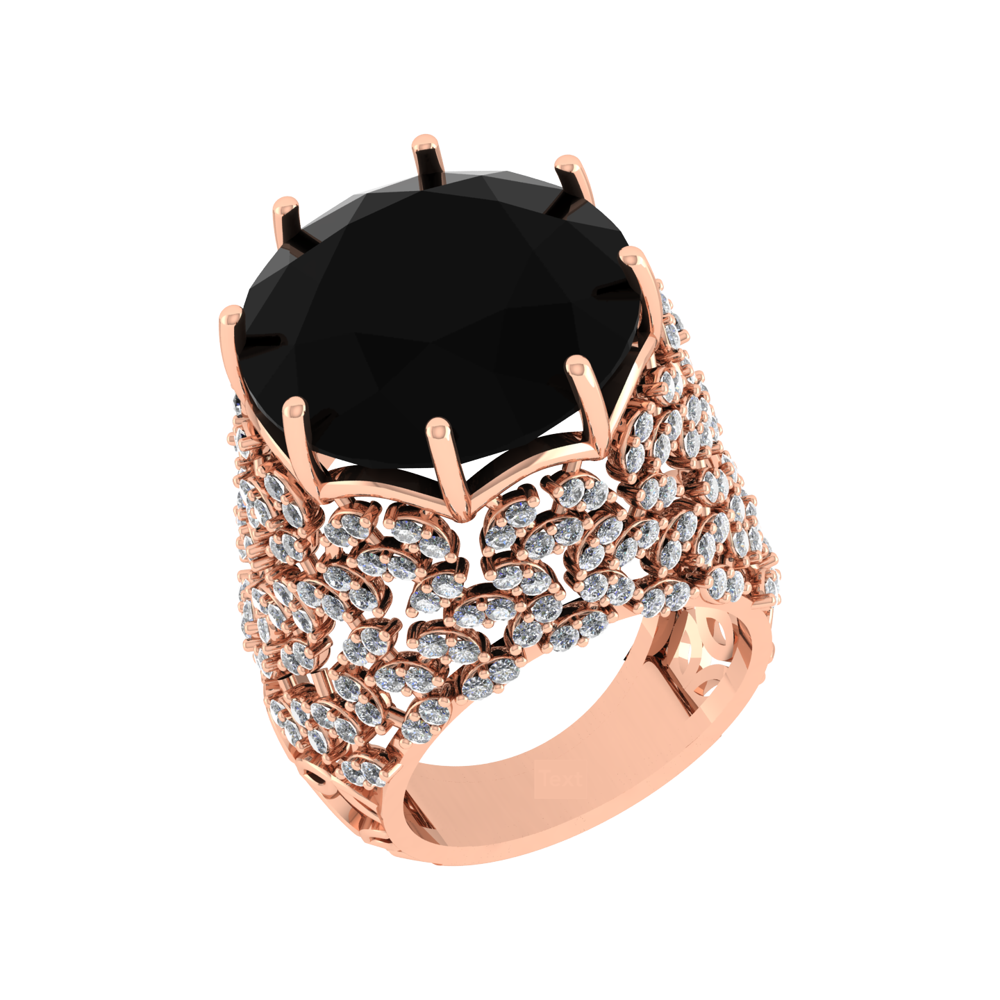 Royal Design Luxury 18K Gold Diamond Ring  -  JN030609-R134