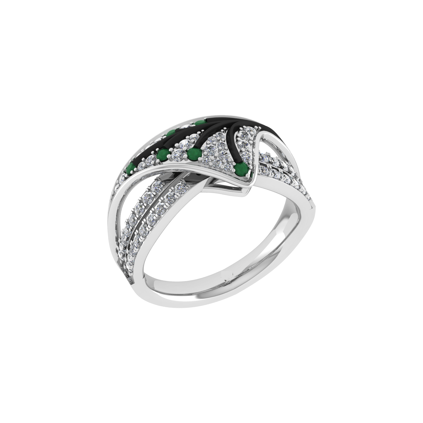 Beautiful 18K Gold Diamond Ring - JN030609-R140