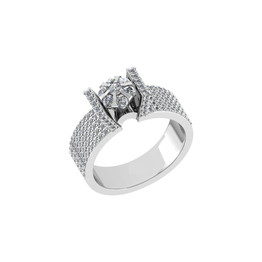Luxury 18K Gold Diamond Ring  -  JN030609-R141