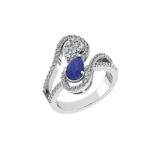 Royal Custom Design 18K Gold Diamond Ring  -  JN030609-R142