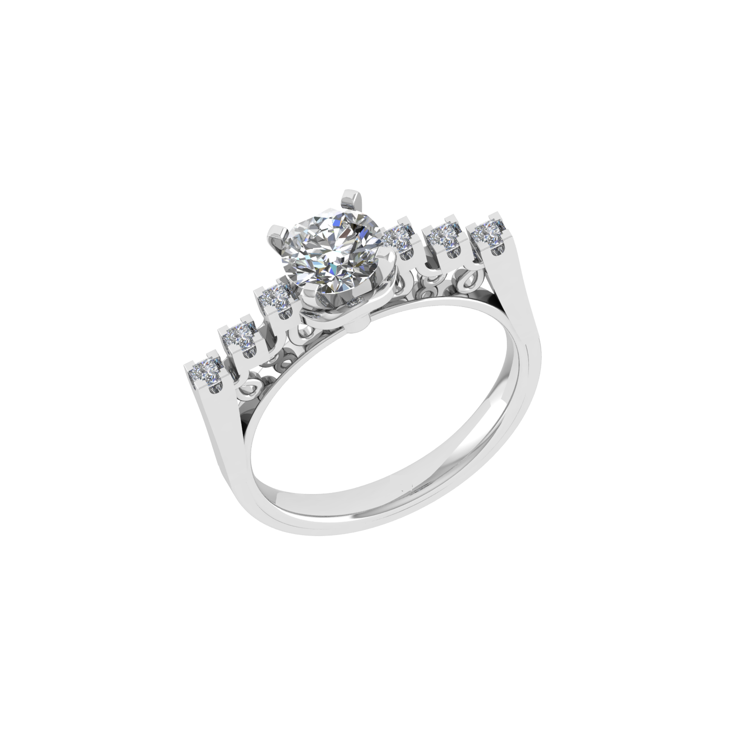 Beautiful 18K Gold Diamond Ring - JN030609-R148