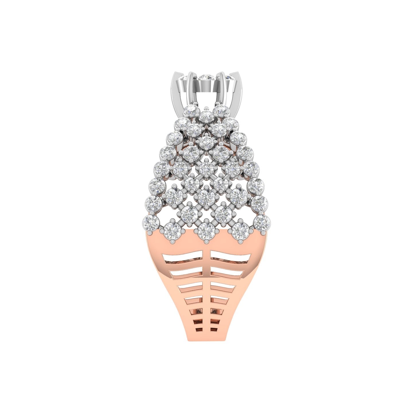Beautiful Engagement 18K Gold Diamond Ring - JN030609-R90