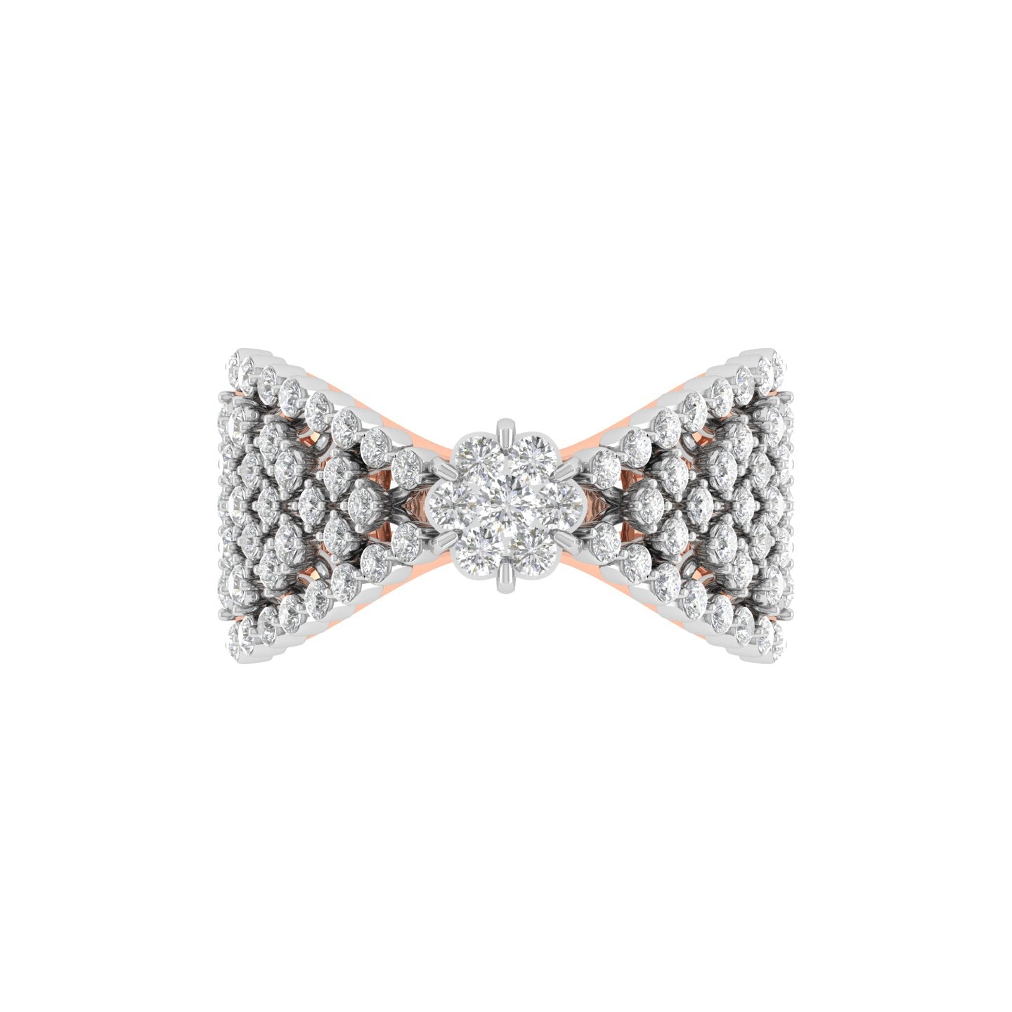 Beautiful Engagement 18K Gold Diamond Ring - JN030609-R90