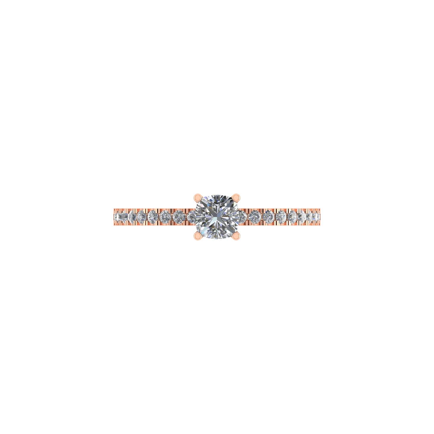 Beautiful 18K Rose Gold Diamond Ring - JN030609-R110