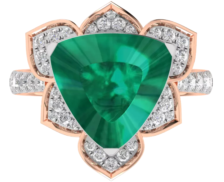 Royal Elegant Design 18K Gold Diamond Ring  -  JN030609-R175