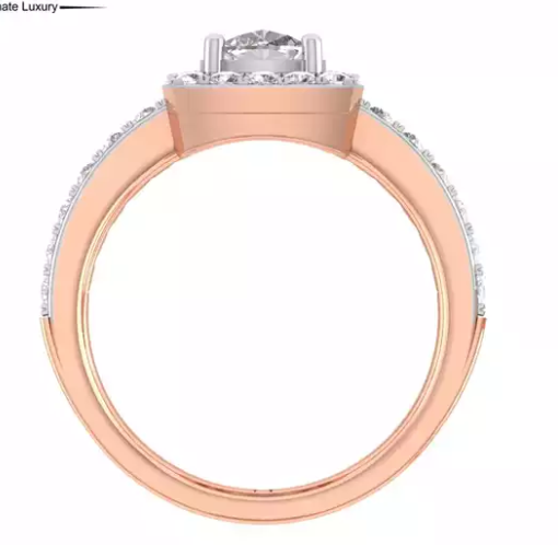 18K Gold Custom Design Hot Selling Unique Diamond Solitaire Ring Diamond Wedding Ring