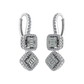 Beautiful Custom - Emerald Cut Real Diamond Geometric Shape Earring JN030609-ER9