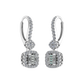 Elegant Custom Design Emerald Cut Diamond Geometric Shape Earring - JN030609-ER10