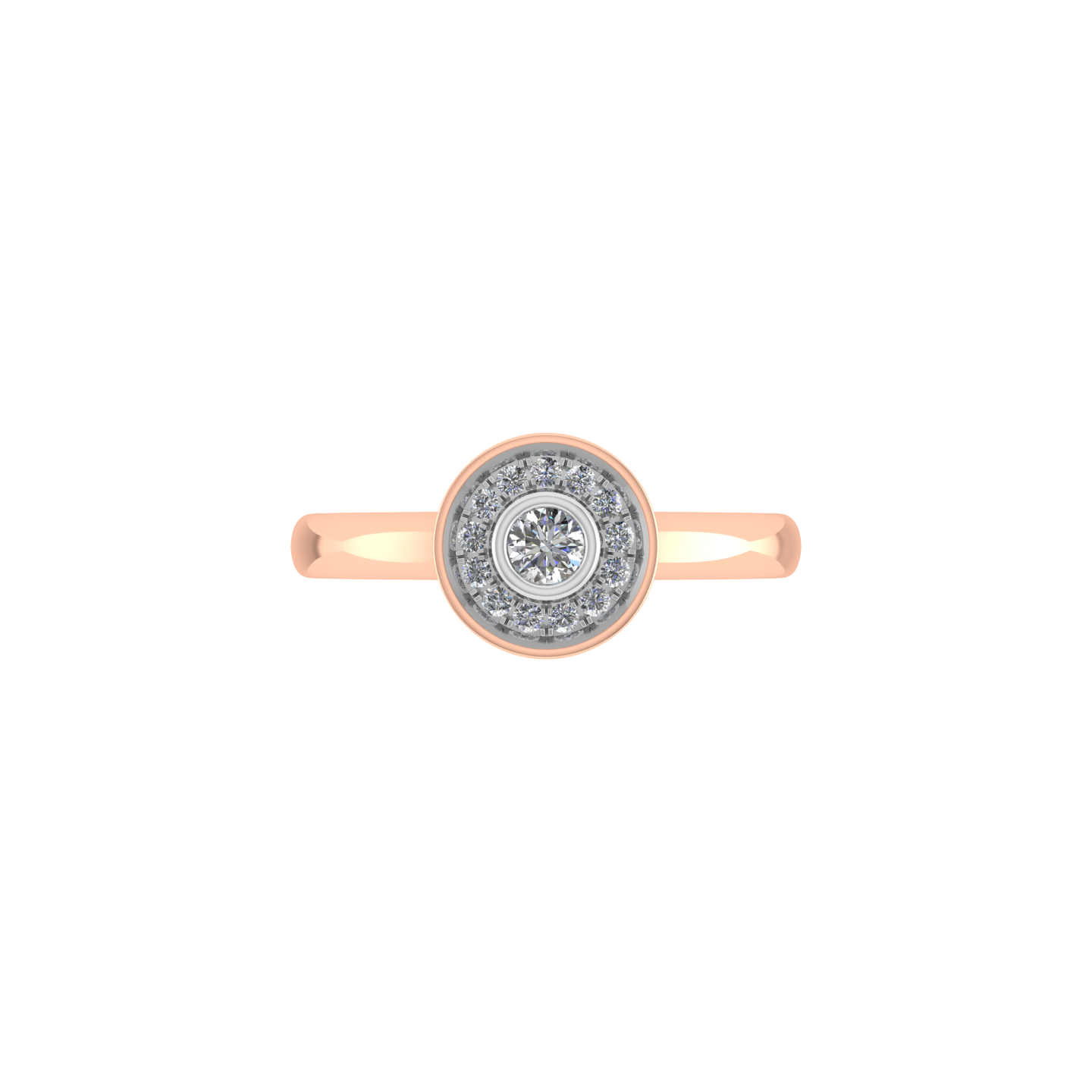 18K Gold Diamond Engagement Ring  -  JN030609-R188