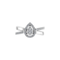 Trendy 18K Gold Diamond Ring  - JN030609-R160
