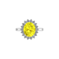 Royal Design 18K Gold Diamond Stud Ring  -  JN030609-R192