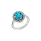 Royal Sophisticated Design 18K Gold Diamond Stud Ring  -  JN030609-R184