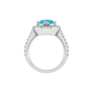 Royal Sophisticated Design 18K Gold Diamond Stud Ring  -  JN030609-R184