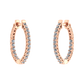 2.5 Ct Diamond 18K Rose Gold Hoop Pave Set Earring - JN030609-ER29