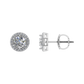 Solitaire Round Cut Diamond 18K Solid Gold Stud - JN030609-ER44